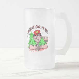 Weihnachten aus weißem Trash, Mattglas Bierglas