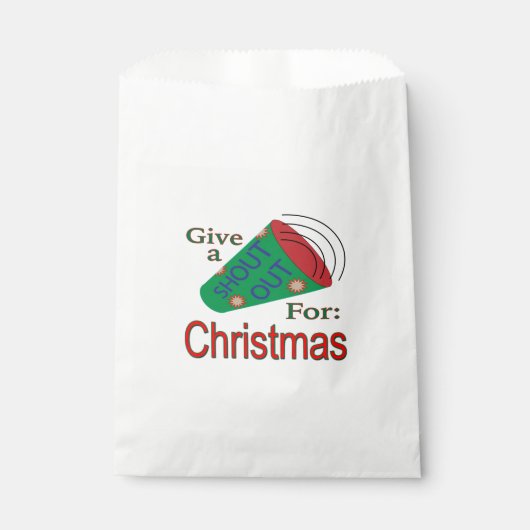Weihnachten ausrufen geschenktütchen (Vorderseite)