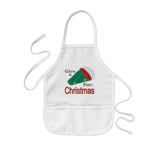 Weihnachten ausrufen kinderschürze (Vorne)