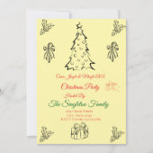 Weihnachten außerhalb des Fotos Einladung (Vorderseite)