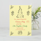 Weihnachten außerhalb des Fotos Einladung (Stehend Vorderseite)