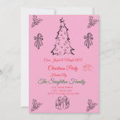 Weihnachten außerhalb des Fotos Einladung (Vorderseite)