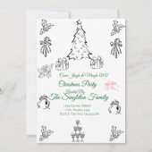 Weihnachten außerhalb des Fotos Einladung (Vorderseite)