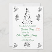 Weihnachten außerhalb des Fotos Einladung (Vorderseite)