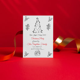 Weihnachten außerhalb des Fotos Einladung