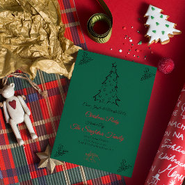 Weihnachten außerhalb des Fotos Einladung