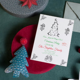 Weihnachten außerhalb des Fotos Einladung