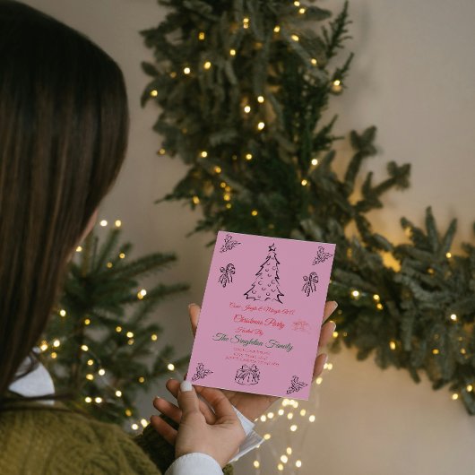 Weihnachten außerhalb des Fotos Einladung