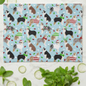 Weihnachten Australischer Schäferhund Küchentuch (Gefaltet)