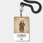 Weihnachten Ausweis (Vorderseite mit Lanyard)