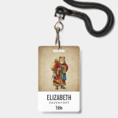 Weihnachten Ausweis (Rückseite mit Lanyard)