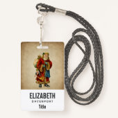 Weihnachten Ausweis (Rückseite mit Schlüsselband)