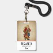 Weihnachten Ausweis (Vorderseite mit Lanyard)