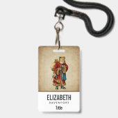 Weihnachten Ausweis (Rückseite mit Lanyard)