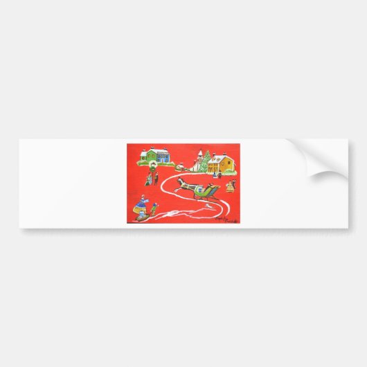 Weihnachten Autoaufkleber (Vorne)
