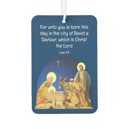 Weihnachten Autolufterfrischer (Rückseite)