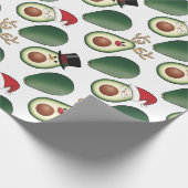 Weihnachten Avocado Frosty, Rudolph und Santa Geschenkpapier (Ecke)