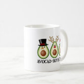 Weihnachten Avocado Frosty, Rudolph und Santa Kaffeetasse (VorderseiteRechts)