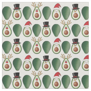 Weihnachten Avocado Frosty, Rudolph und Santa Stoff