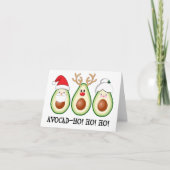 Weihnachten Avocado Santa, Rudolph und Mrs. Claus (Vorderseite)