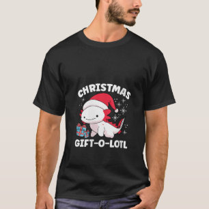 Weihnachten Axolotl Lover Santa Claus Salamander X T-Shirt