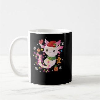 Weihnachten Axolotl Weihnachtsmannmütze Light Anim Kaffeetasse