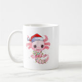 Weihnachten Axolotl Weihnachtsmannmütze Lights Jap Kaffeetasse (Links)