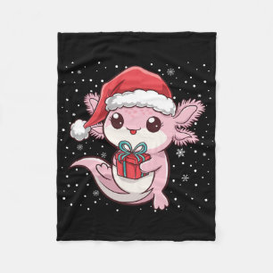Weihnachten Axolotl Xmas Axolotl für Männer Frauen Fleecedecke