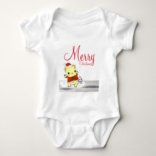 Weihnachten baby strampler (Vorderseite)