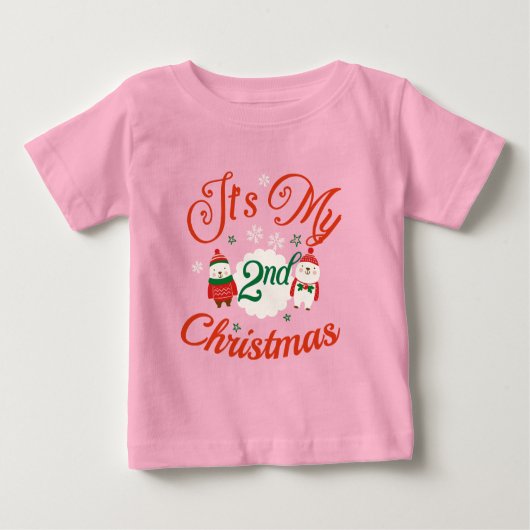 Weihnachten Baby T-shirt (Vorderseite)