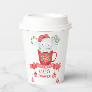 Weihnachten   Babydusche Pappbecher