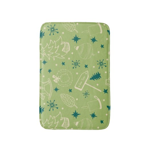 Weihnachten Badematte (Vorderseite Vertikal)