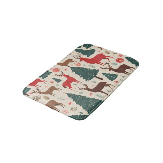 Weihnachten Badematte (Schrägansicht)