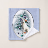 Weihnachten Badhandtuch Set (Waschlappen)