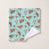 Weihnachten Badhandtuch Set (Waschlappen)