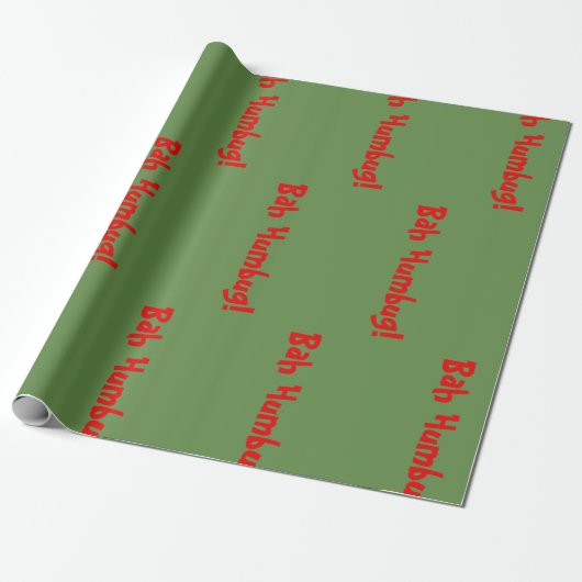 Weihnachten Bah Humbug! Schleifpapier Geschenkpapier (Ungerollt)