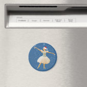 Weihnachten Ballerina mit Castanets Magnet (In Situ (Geschirrspüler))