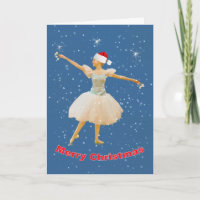 Weihnachten, Ballerina-Tanzen im Schnee