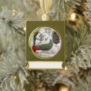 Weihnachten Banner-Ornament Gold