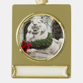 Weihnachten Banner-Ornament Gold (Vorderseite)