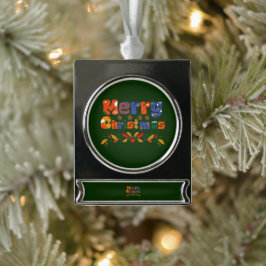 Weihnachten Banner-Ornament Silber