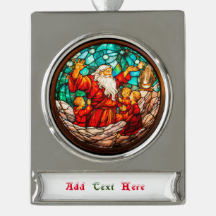 Weihnachten Banner-Ornament Silber