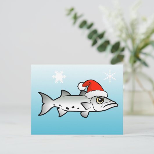 Weihnachten Barracuda Santa (Stehend Vorderseite)
