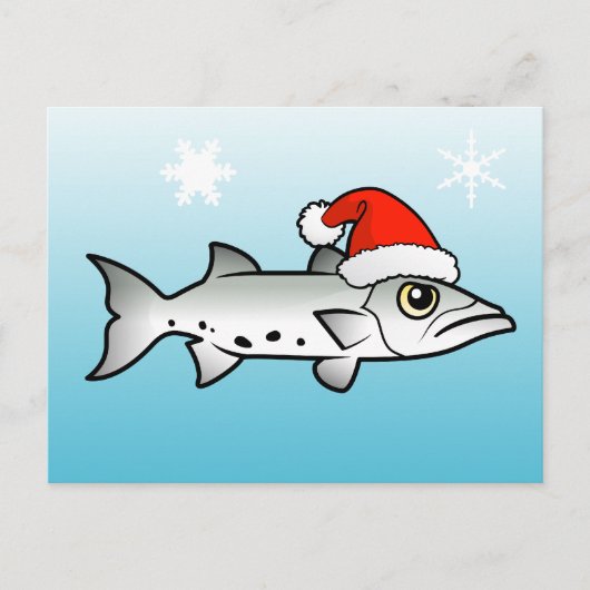 Weihnachten Barracuda Santa (Vorderseite)