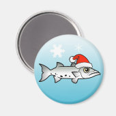 Weihnachten Barracuda Santa Magnet (Vorderseite/Rückseite)