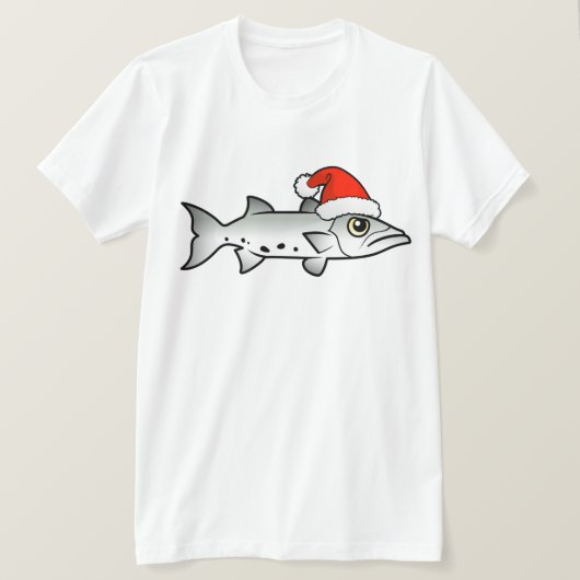 Weihnachten Barracuda Santa T-Shirt (Design vorne)