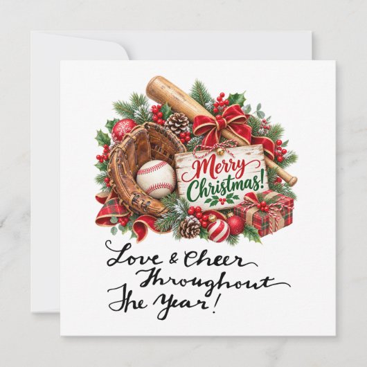 Weihnachten Baseball (Vorderseite)