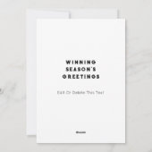 Weihnachten Baseball (Rückseite)
