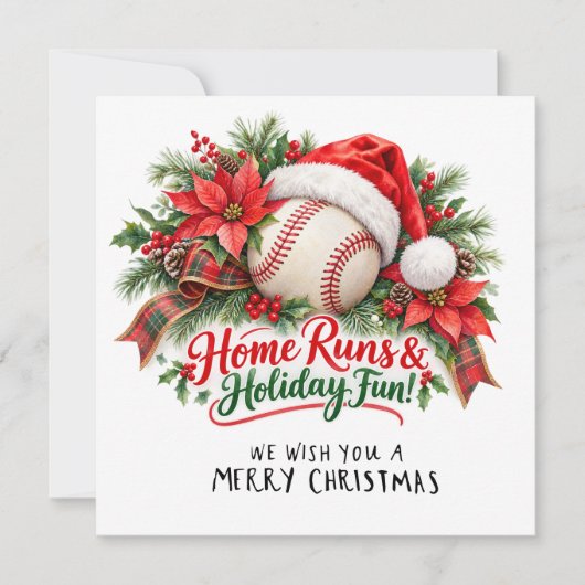Weihnachten Baseball (Vorderseite)