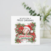Weihnachten Baseball (Stehend Vorderseite)